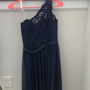 One Shoulder Lace Dress